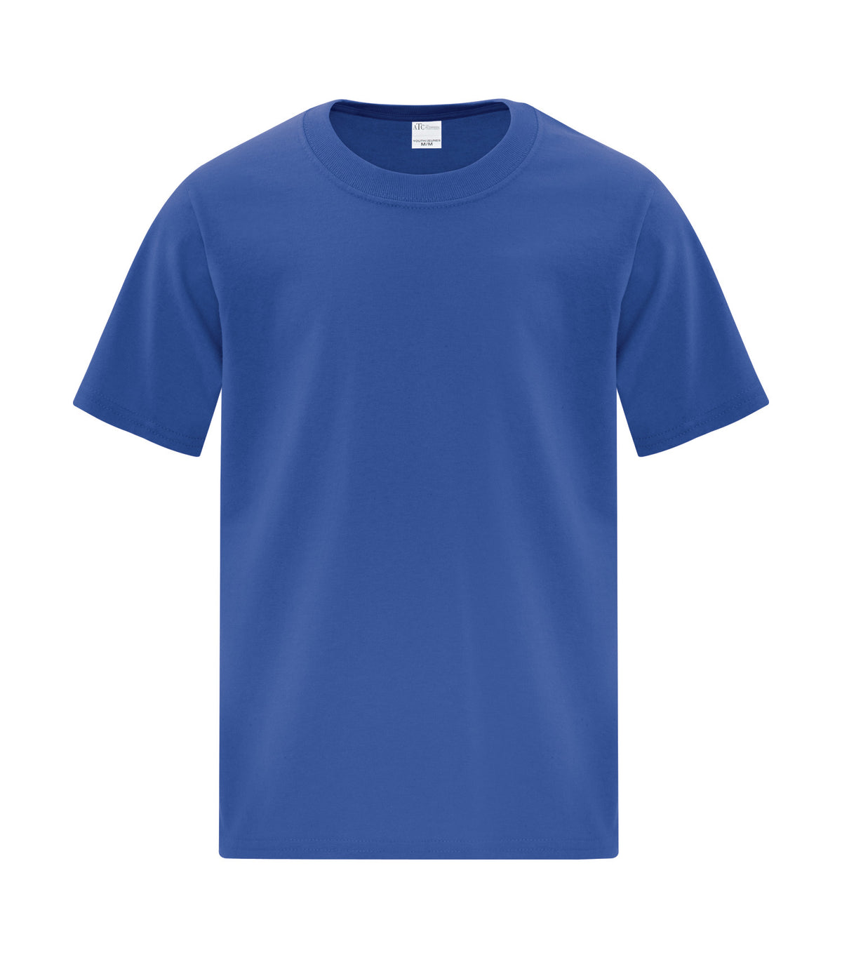 ATC Everyday Collection ATCS1000Y, Everyday Side Seam Youth Tee, Royal