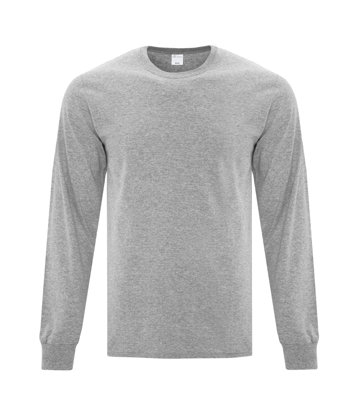 ATC Everyday Collection ATCS1015, Everyday Side Seam Long Sleeve Tee, Athletic Heather*