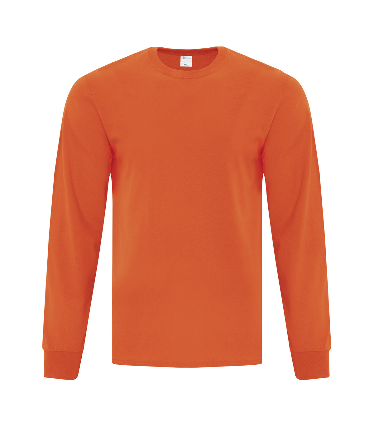 ATC Everyday Collection ATCS1015, Everyday Side Seam Long Sleeve Tee, Orange