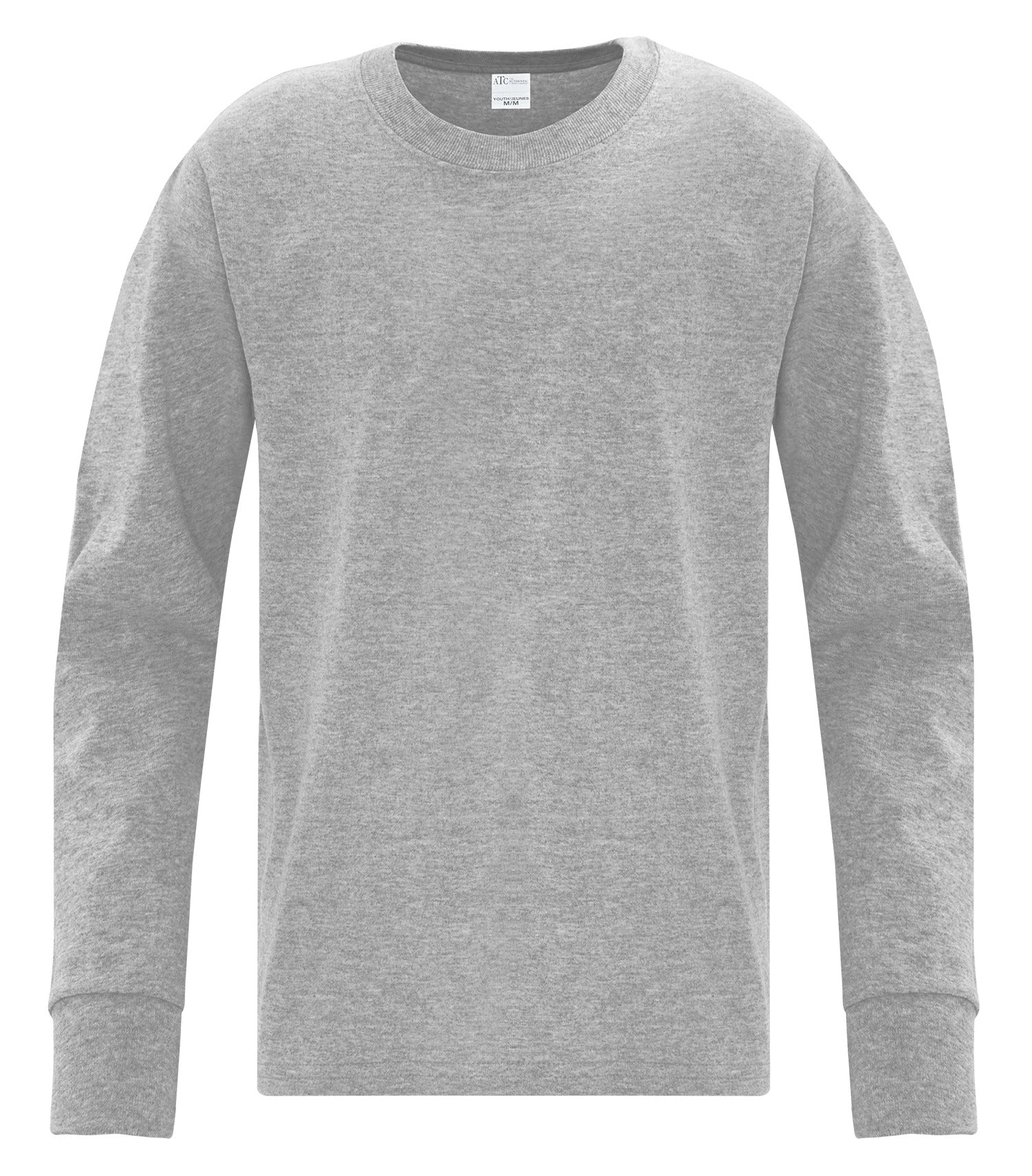 Everyday - ATC™ EVERYDAY SIDE SEAM LONG SLEEVE YOUTH TEE. - ATCS1015Y Athletic Heather* ATCS1015Y Everyday