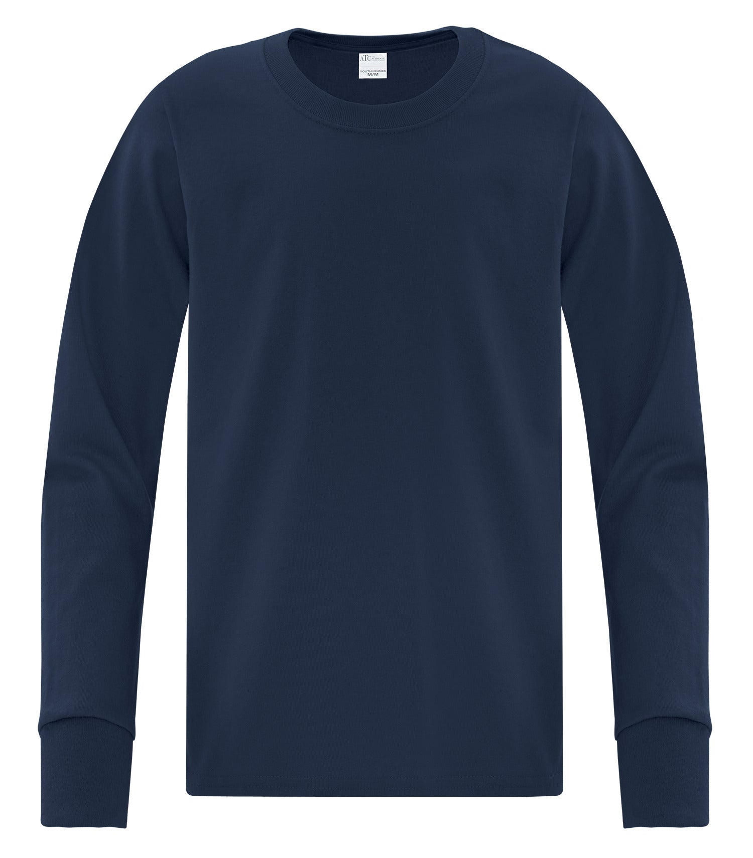 Everyday - ATC™ EVERYDAY SIDE SEAM LONG SLEEVE YOUTH TEE. - ATCS1015Y Navy ATCS1015Y Everyday