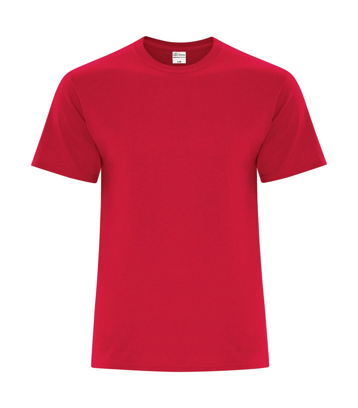ATC Everyday Collection ATCS5050, Everyday Blend Side Seam Tee, Red