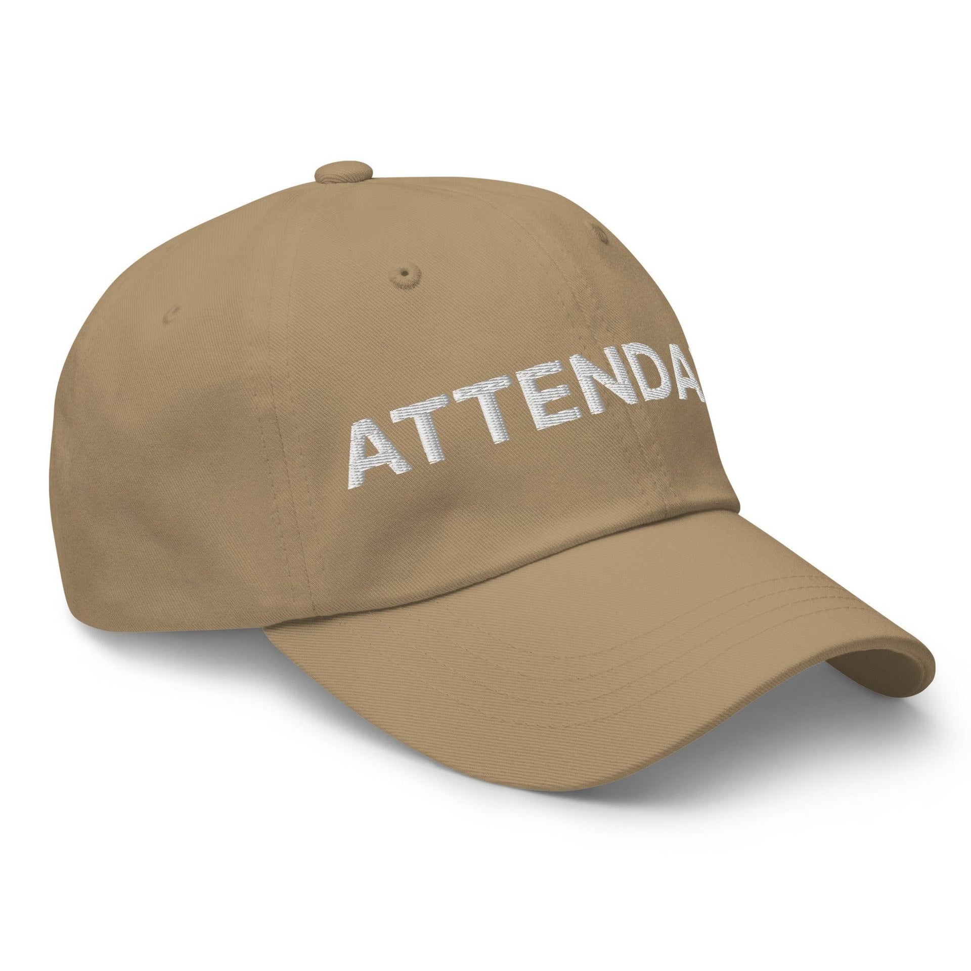 Premium Attendant Uniform Work Embroidered Dad Hat | Custom Embroidery Available - Fast Turnaround Capital Crowns Dad Hats Work