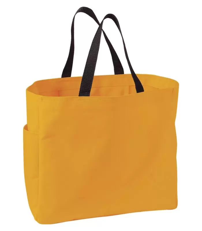 Durable 18 L Everyday Essential Reusable Tote Bag with Side Pocket Gold 18 litre tote ATC tote bag Created by Product Upload everyday tote grocery bag polyester tote reusable tote bag side pocket tote tote bags