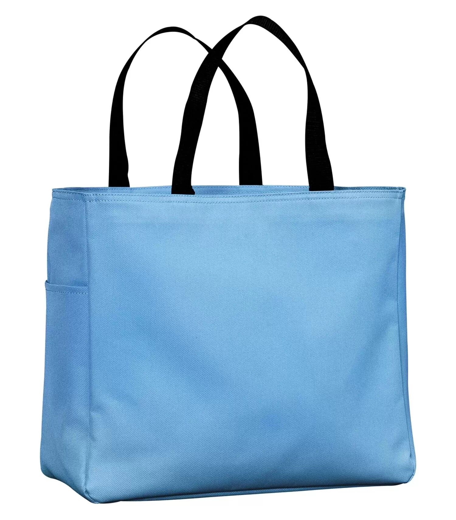 Durable 18 L Everyday Essential Reusable Tote Bag with Side Pocket Light Blue 18 litre tote ATC tote bag Created by Product Upload everyday tote grocery bag polyester tote reusable tote bag side pocket tote tote bags