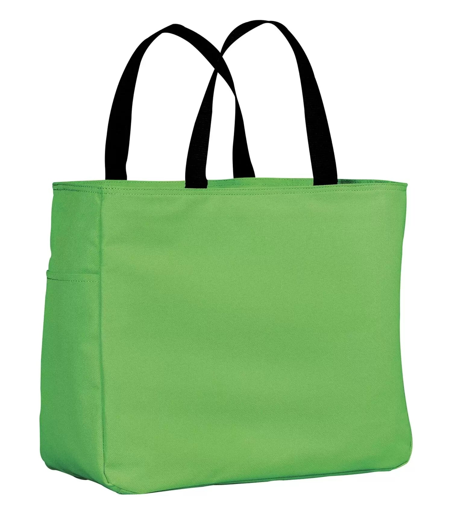 Durable 18 L Everyday Essential Reusable Tote Bag with Side Pocket Green 18 litre tote ATC tote bag Created by Product Upload everyday tote grocery bag polyester tote reusable tote bag side pocket tote tote bags