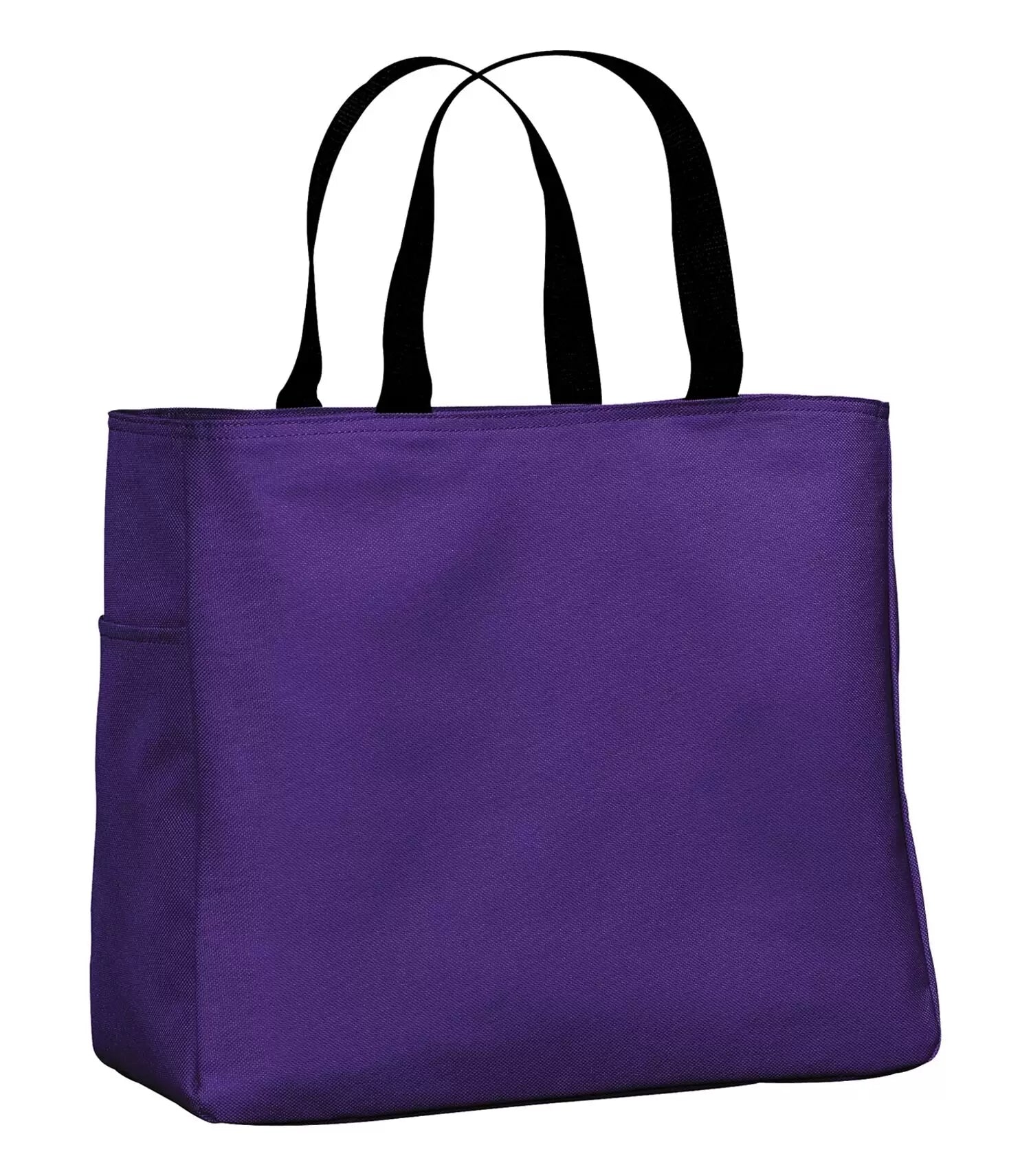 Durable 18 L Everyday Essential Reusable Tote Bag with Side Pocket Purple 18 litre tote ATC tote bag Created by Product Upload everyday tote grocery bag polyester tote reusable tote bag side pocket tote tote bags