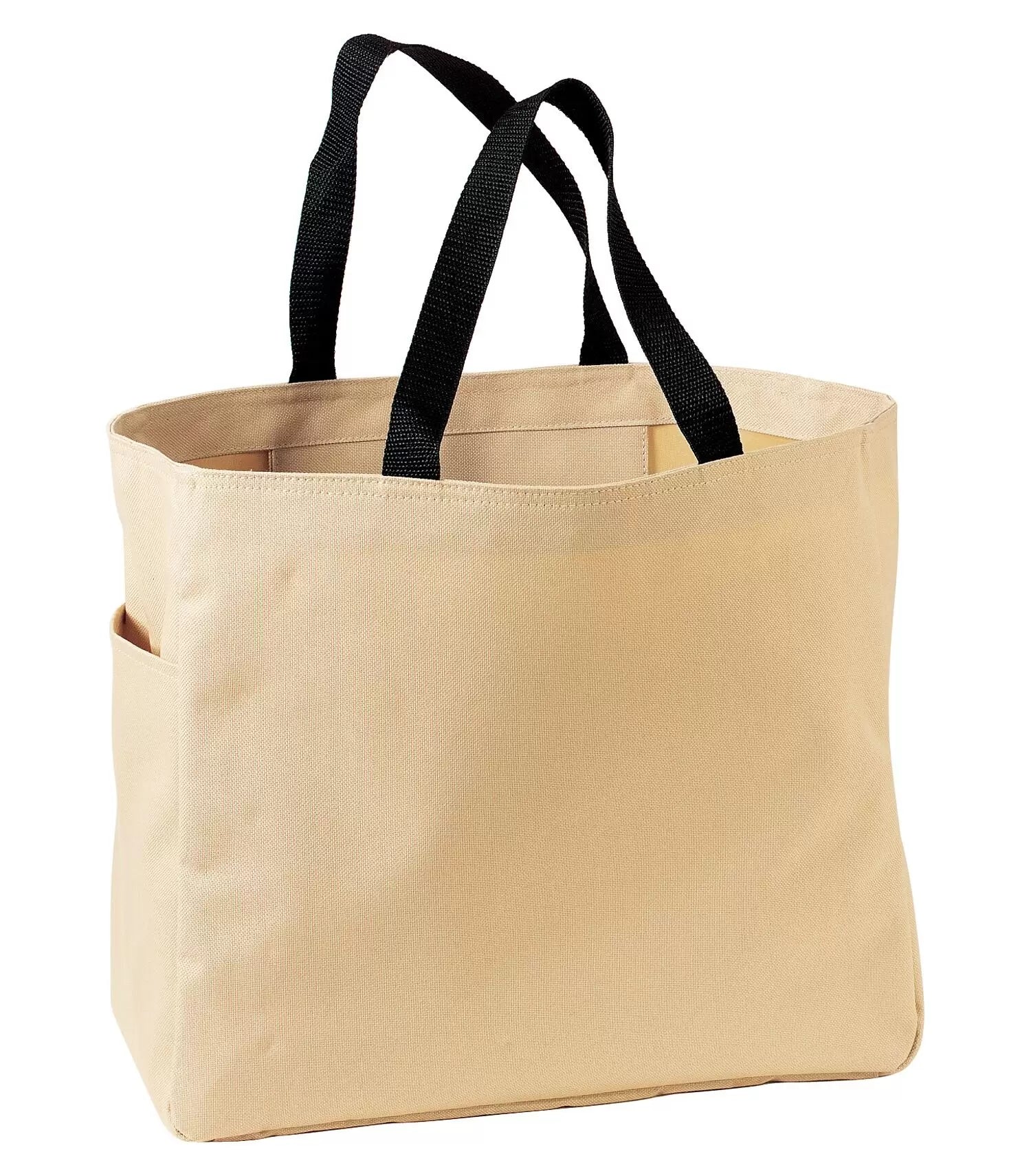 Durable 18 L Everyday Essential Reusable Tote Bag with Side Pocket Stone 18 litre tote ATC tote bag Created by Product Upload everyday tote grocery bag polyester tote reusable tote bag side pocket tote tote bags