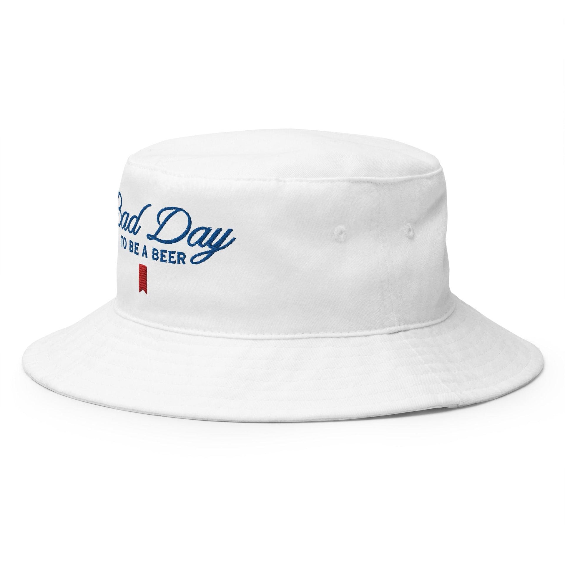 Bad Day to be a Beer Embroidered Bucket Hat BUCKET HAT Bucket Hats Capital Crowns Funny