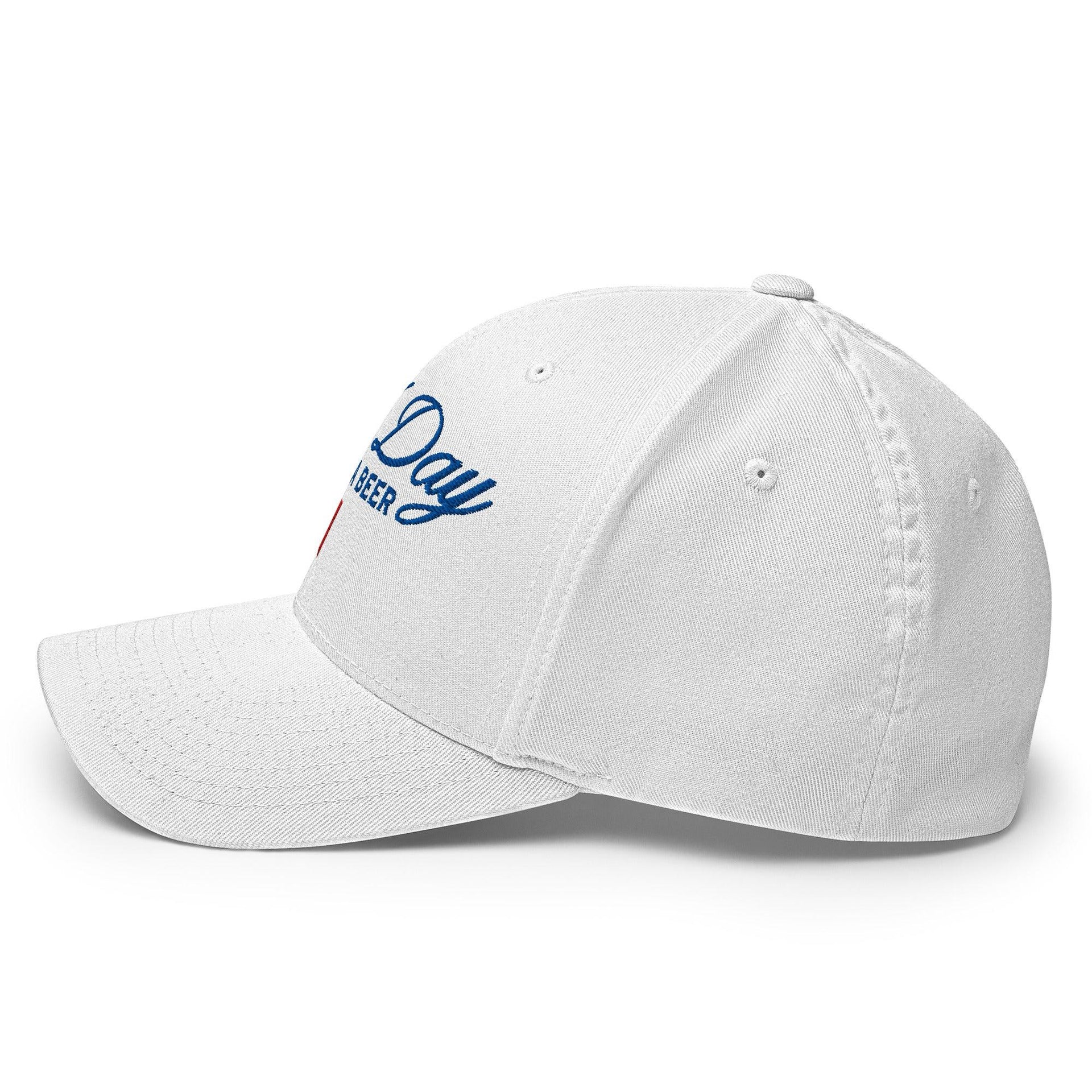 Premium Bad Day to be a Beer Embroidered Stretch Fit Baseball Hat | Custom Embroidery Available - Fast Turnaround Capital Crowns Funny Stretch Fit