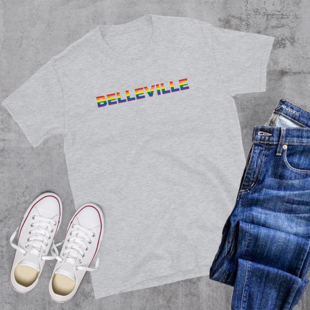 Belleville Pride Tee Sport Grey Canadian City Apparel