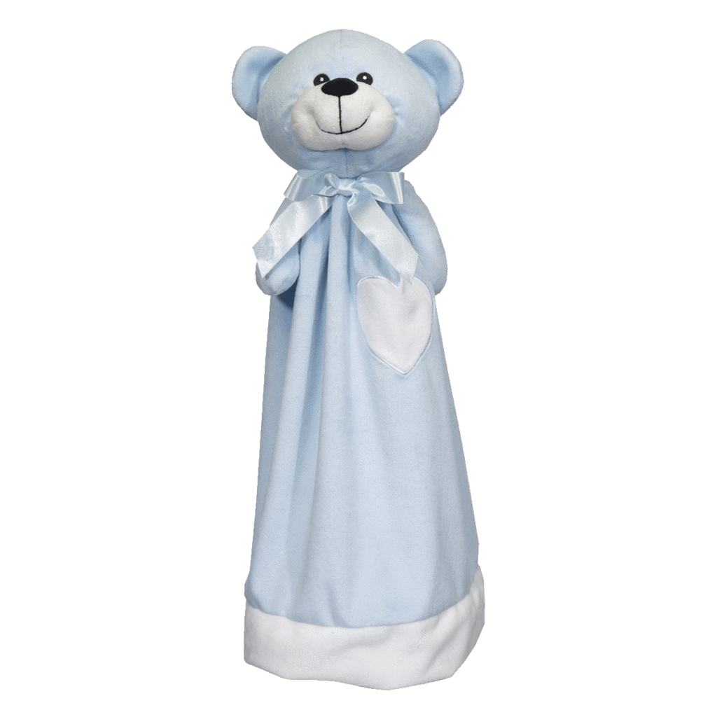 Blankey Buddy Bear, Blue blue bear blankey embroidable mister buddy bear
