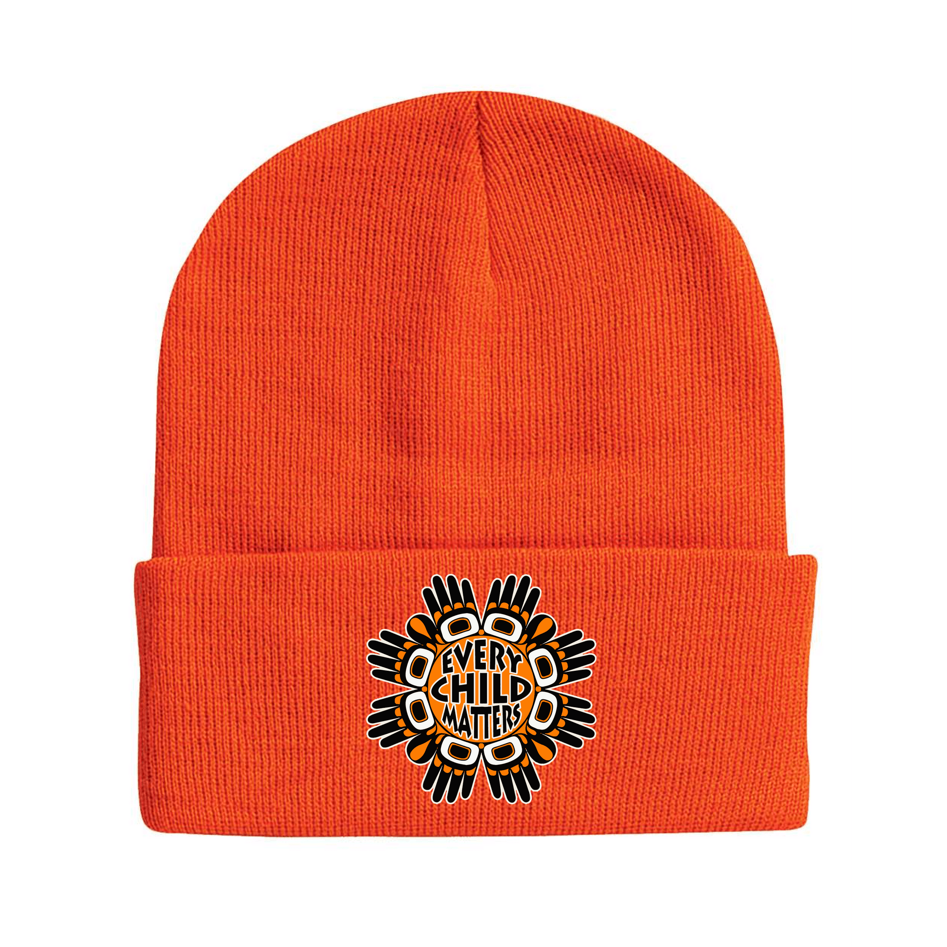 Every Child Matters Blaze Orange Toque Adults One size Blaze Orange Toque Children's Winter Hat Every Child Matters Indigenous Awareness Apparel