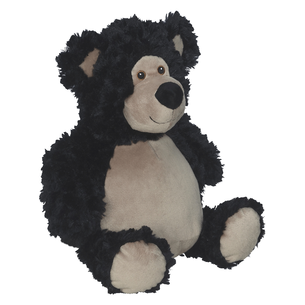 Bobby Buddy Bear - Black Bear black embroidable Teddy Bear