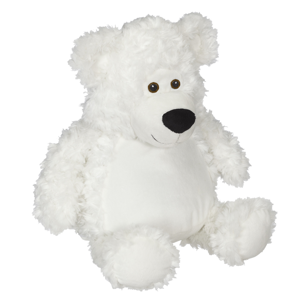 Bobby Buddy Bear - White Bear embroidable Teddy Bear white