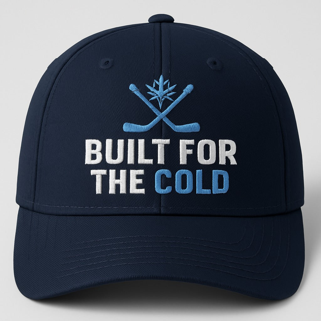 BUILT FOR THE COLD – Winnipeg Hockey Fanfare Hat Navy True North Fanfare