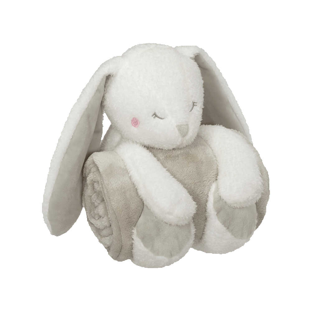 Bunny Blankey Hugger bunny easter embroidable rabbit white