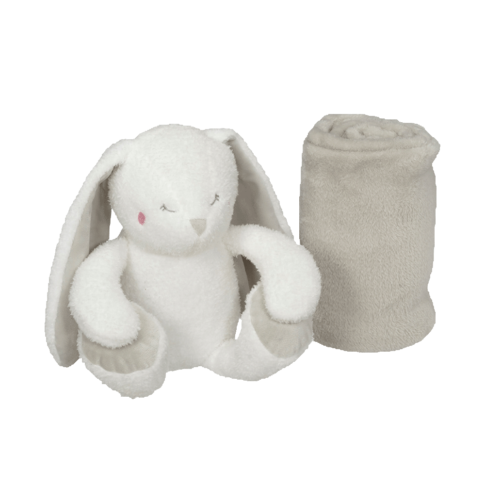 Bunny Blankey Hugger bunny easter embroidable rabbit white