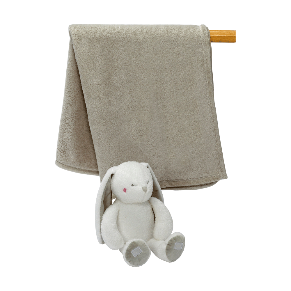 Bunny Blankey Hugger bunny easter embroidable rabbit white