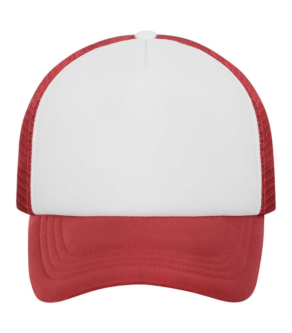 ATC C1327, 5-panel Foam Trucker Cap, White/Red