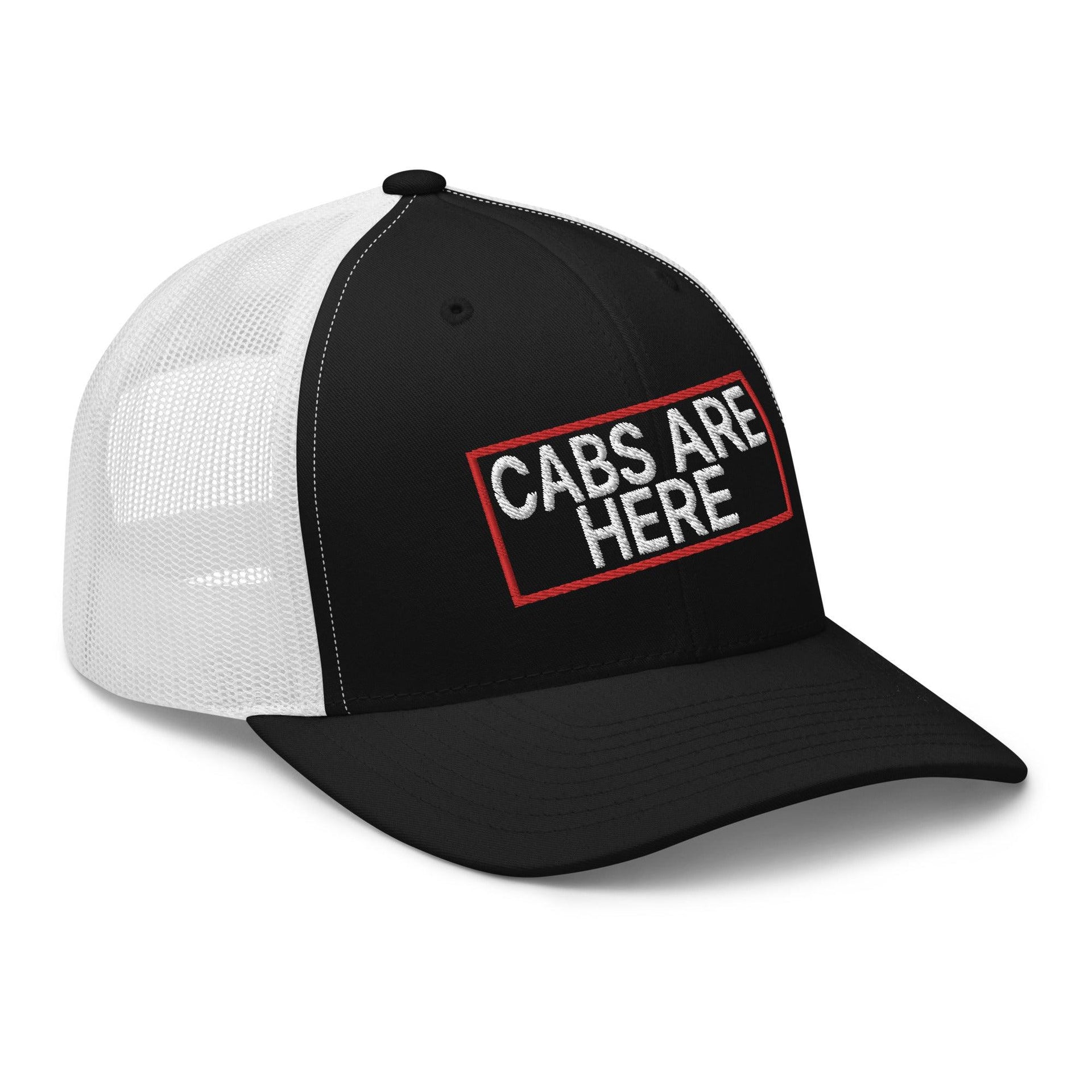 Cabs Are Here Retro Trucker Hat Capital Crowns Funny Snapback Hats Trucker Hats
