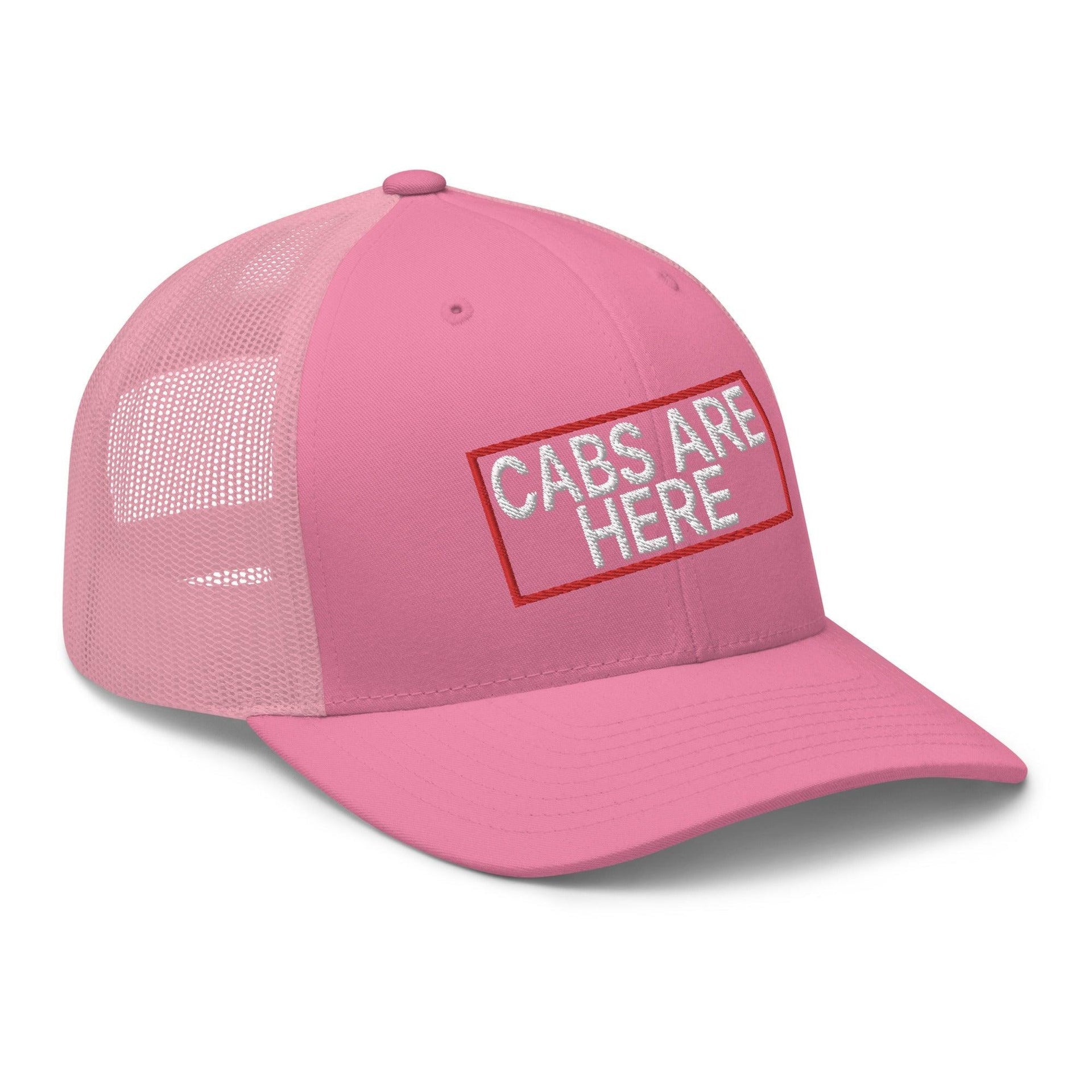 Cabs Are Here Retro Trucker Hat Capital Crowns Funny Snapback Hats Trucker Hats