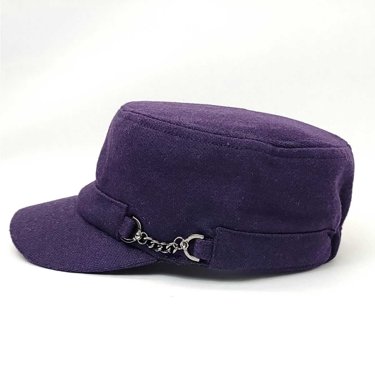 Cadet Cap - Chain Decor, JA7044, Purple Military Cap