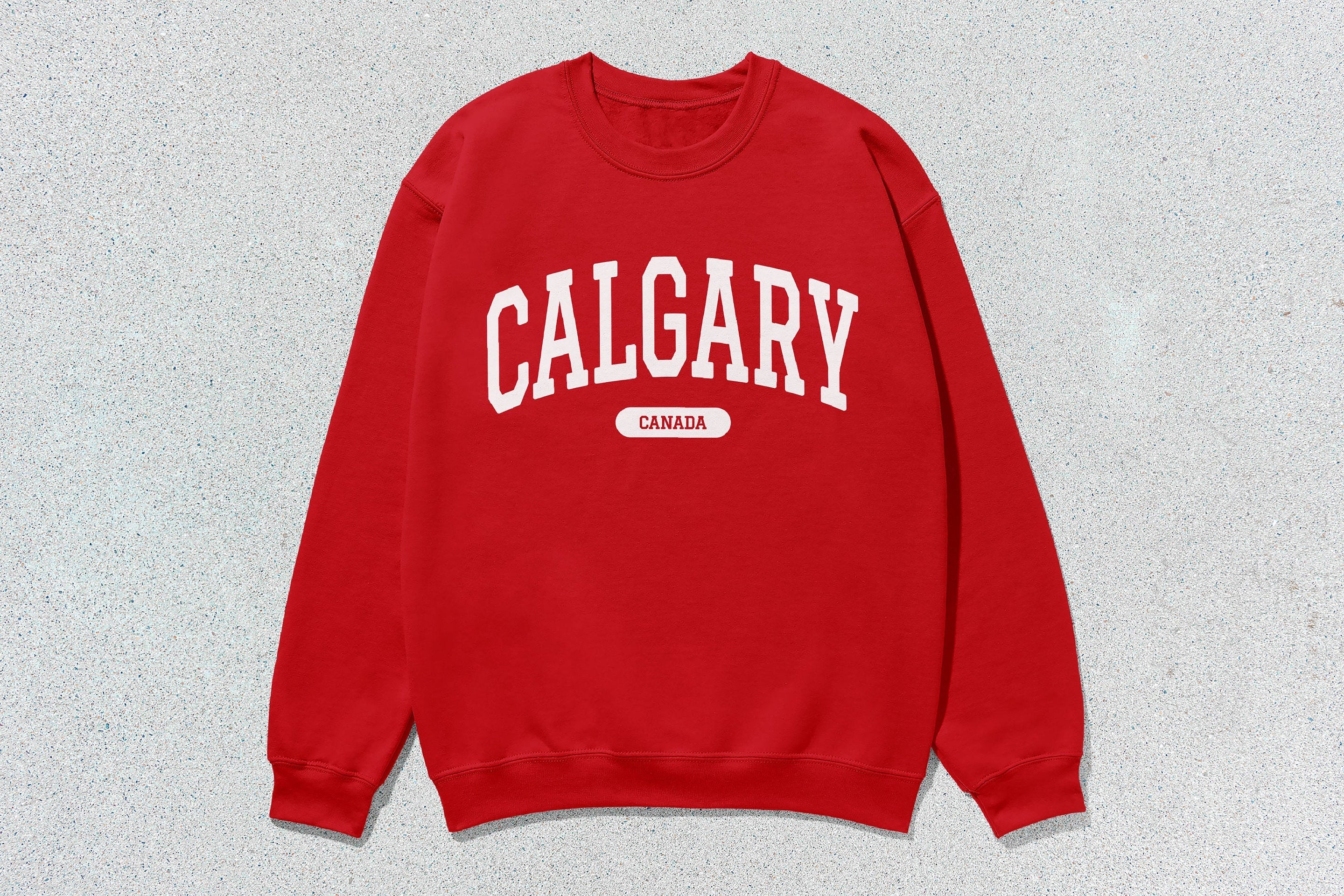 Calgary - Unisex Heavy Blend™ Crewneck Sweatshirt Red Alberta Canada Cities crewnecks hoodies sweaters