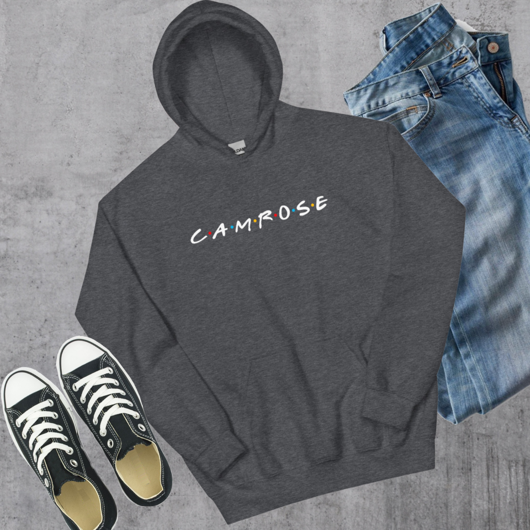 Camrose Friends Hoodie Dark Heather Alberta Canadian City Apparel