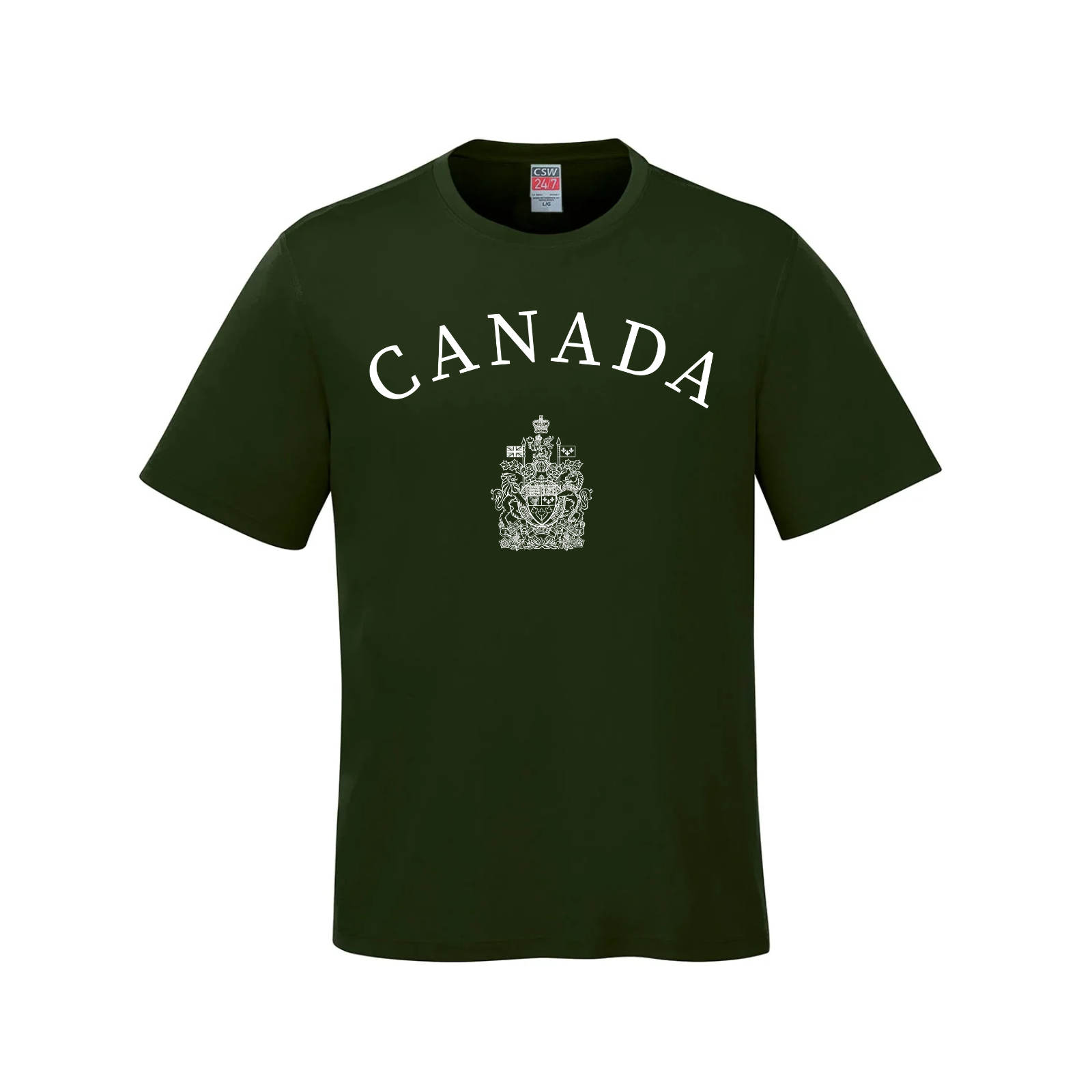 Canada Coat of Arms T-Shirt - Adult Forest Green Canada t-shirts