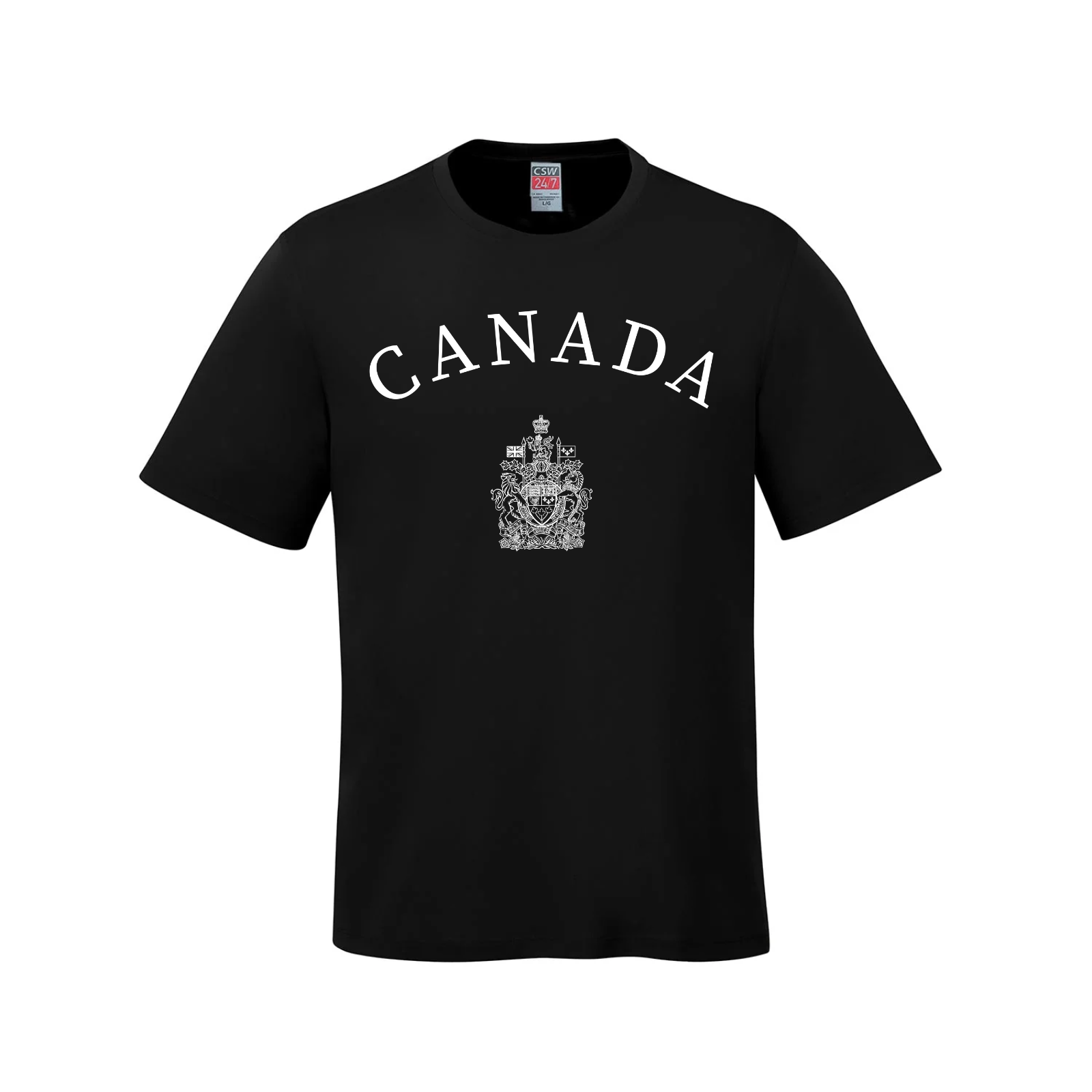 Canada Coat of Arms T-Shirt - Youth Black Canada made in canada t-shirts Toronto