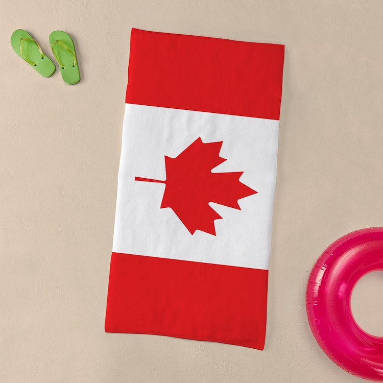 Canada Flag Towel Canada Make Canada Great Again towel