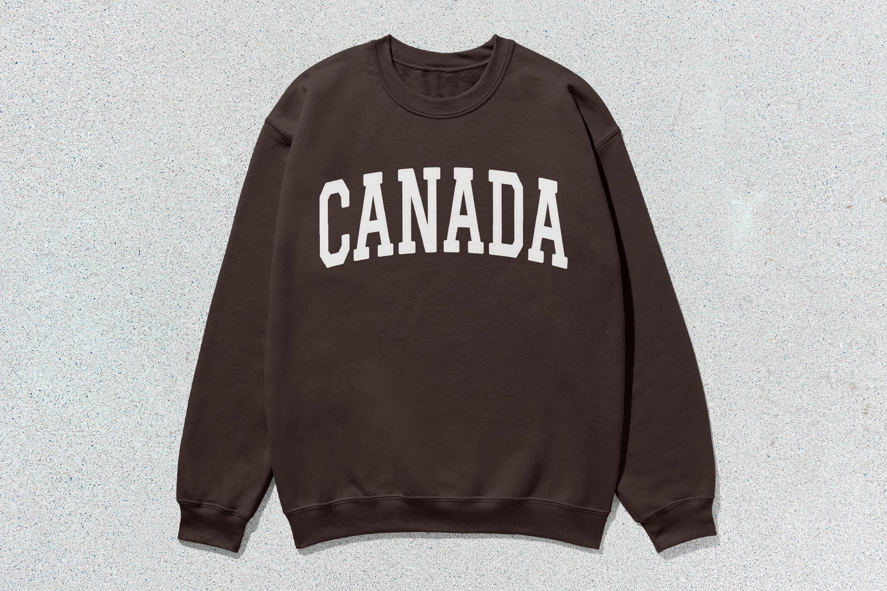 Canada - Unisex Heavyweight Crewneck Sweatshirt Brown Canada Cities crewnecks hoodies sweaters