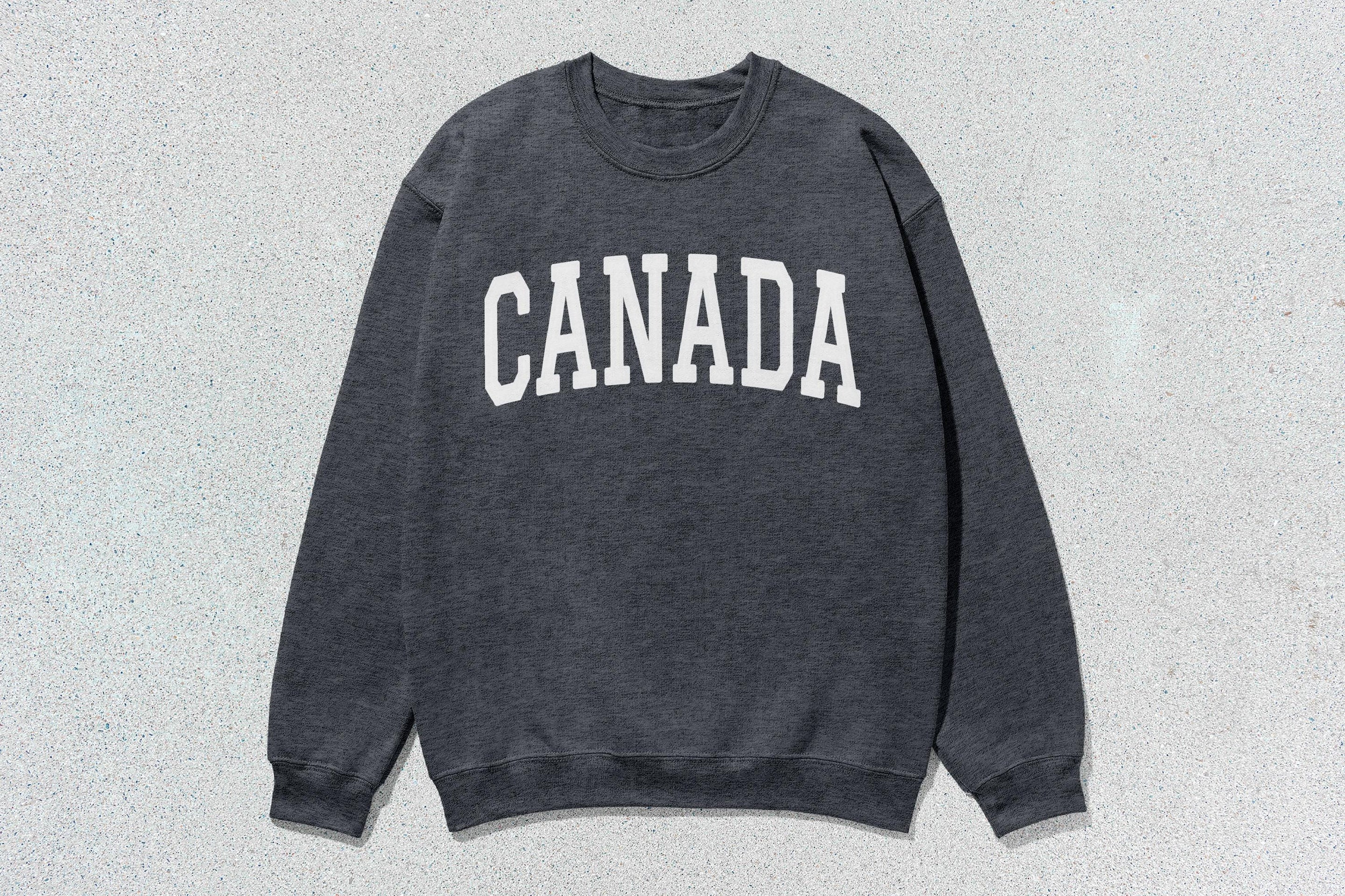 Canada - Unisex Heavyweight Crewneck Sweatshirt Charcoal Heather Canada Cities crewnecks hoodies sweaters