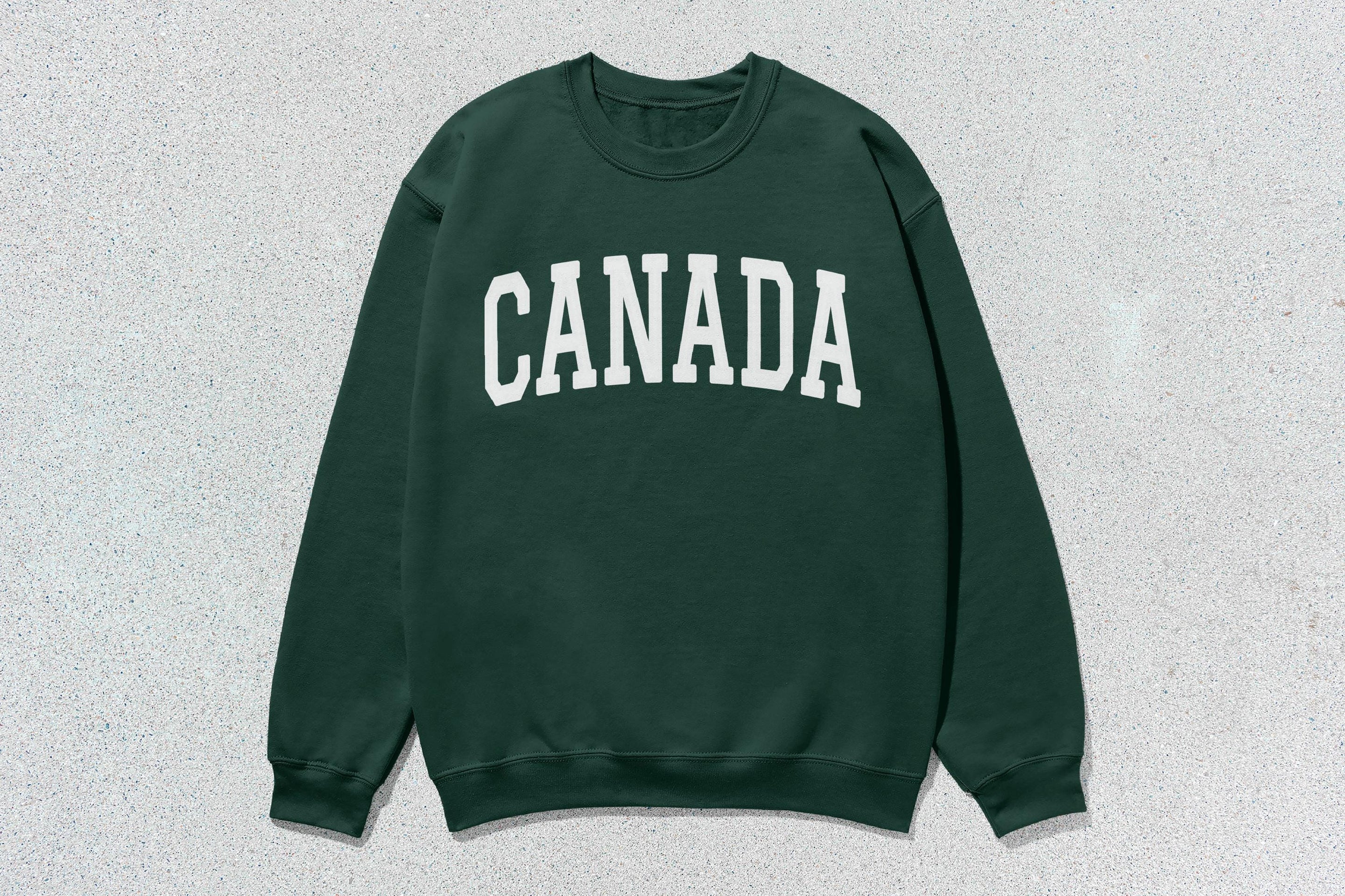 Canada - Unisex Heavyweight Crewneck Sweatshirt Green Canada Cities crewnecks hoodies sweaters