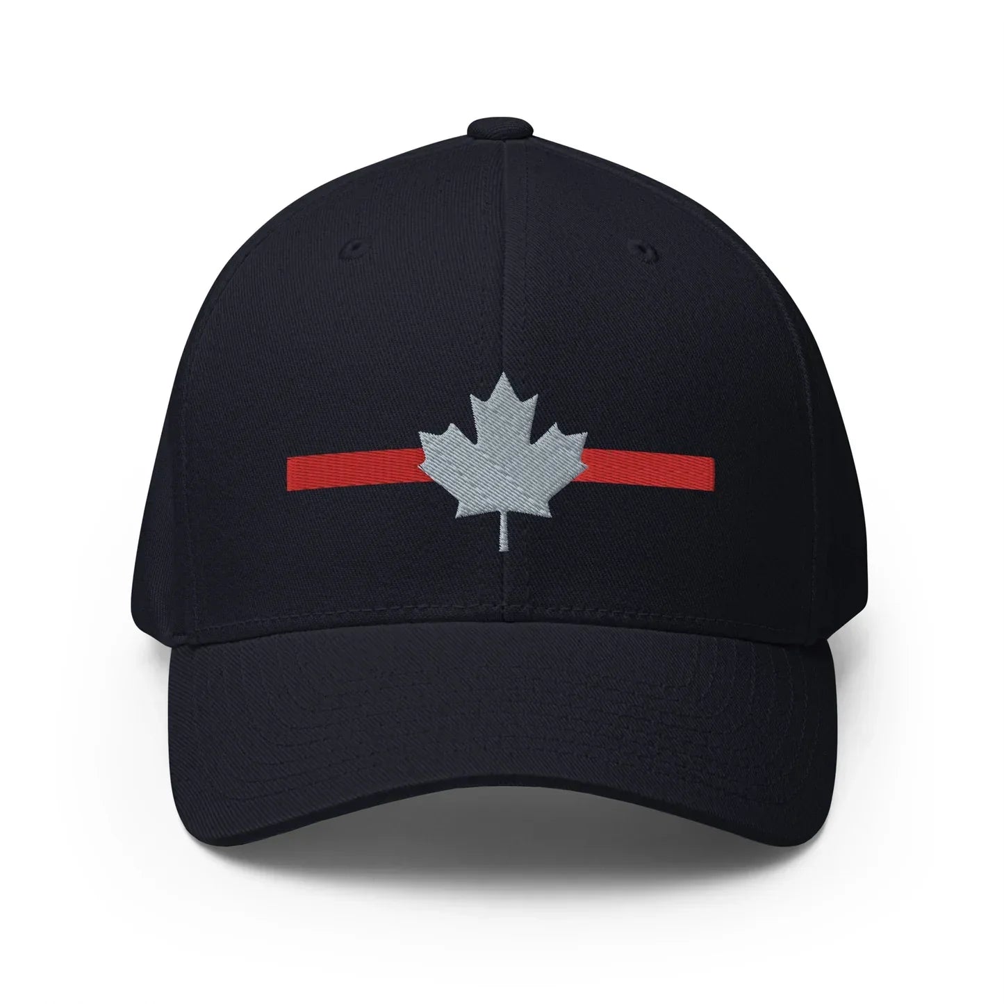 Canadian Thin Red Line Hat - Snapback Navy fire fighters first responders hats thin red line