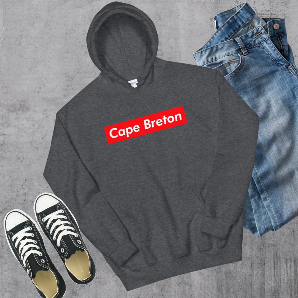 Cape Breton Supreme'd Hoodie Dark Heather Canadian City Apparel