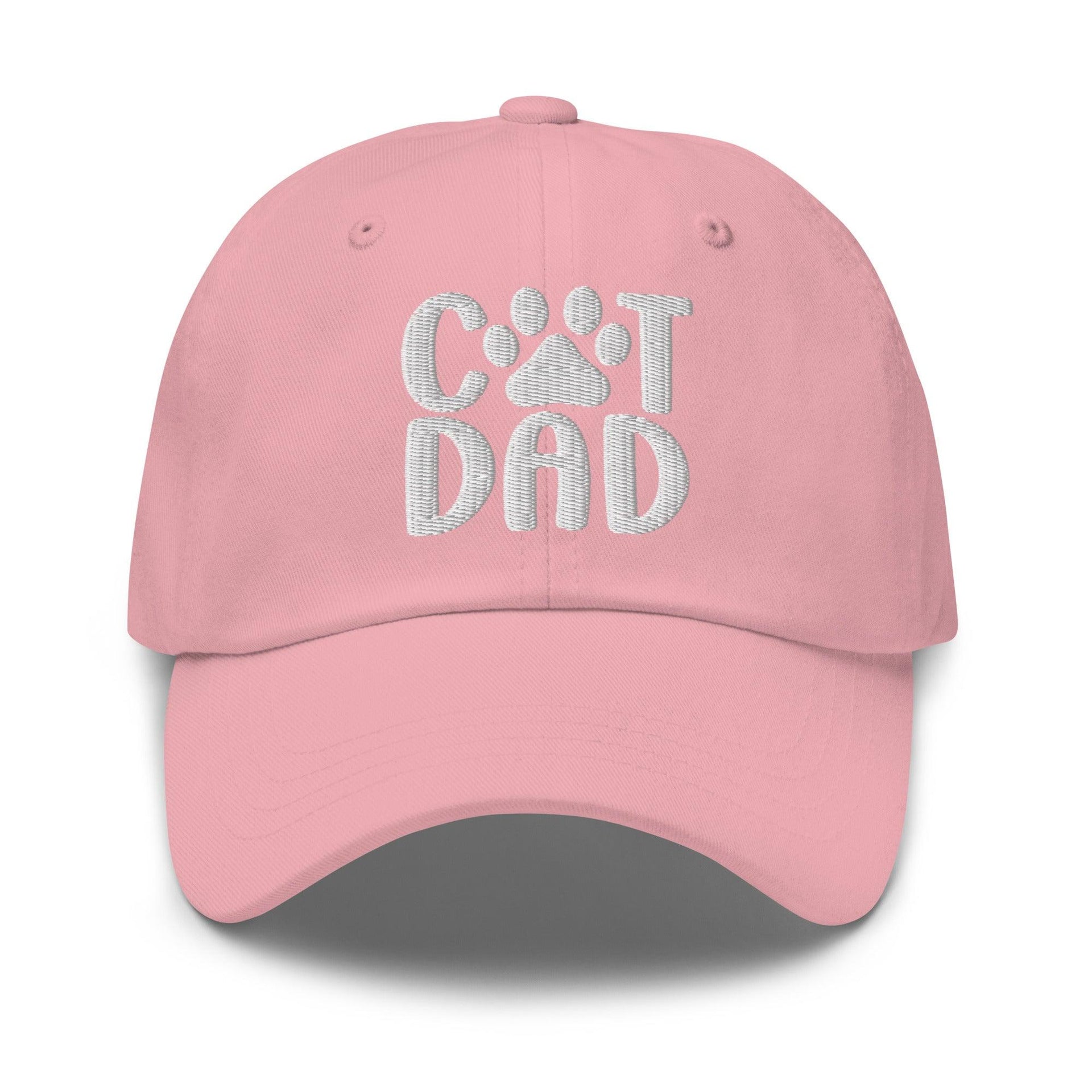 Cat Dad Embroidered Dad Hat Pink Capital Crowns Dad Hats Funny