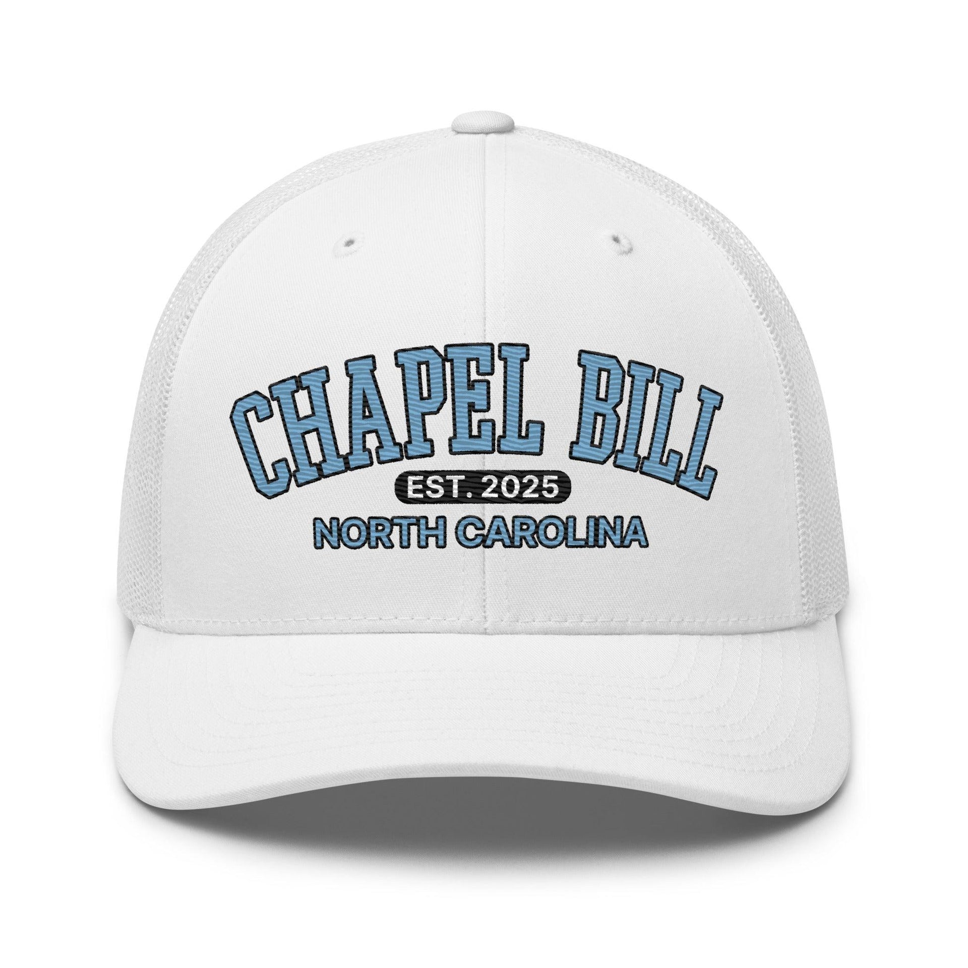 Chapel Bill Belichick Coach UNC Embroidered Mesh Trucker Hat Default Title Capital Crowns College Trucker Hats