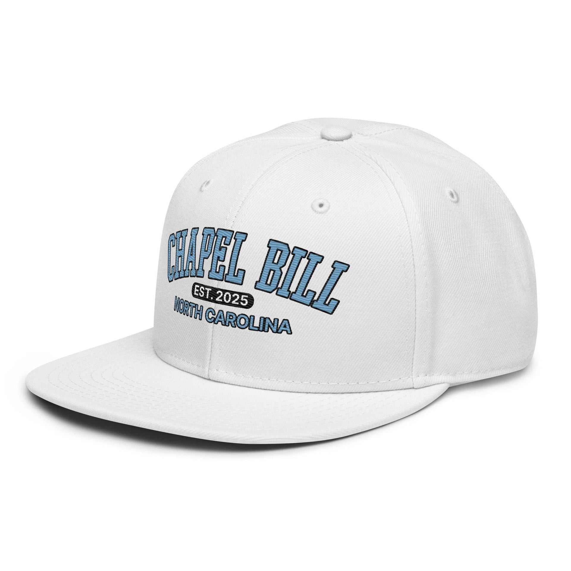 Chapel Bill Belichick Coach UNC Flat Bill Brim Snapback Hat Capital Crowns College Snapback Hats