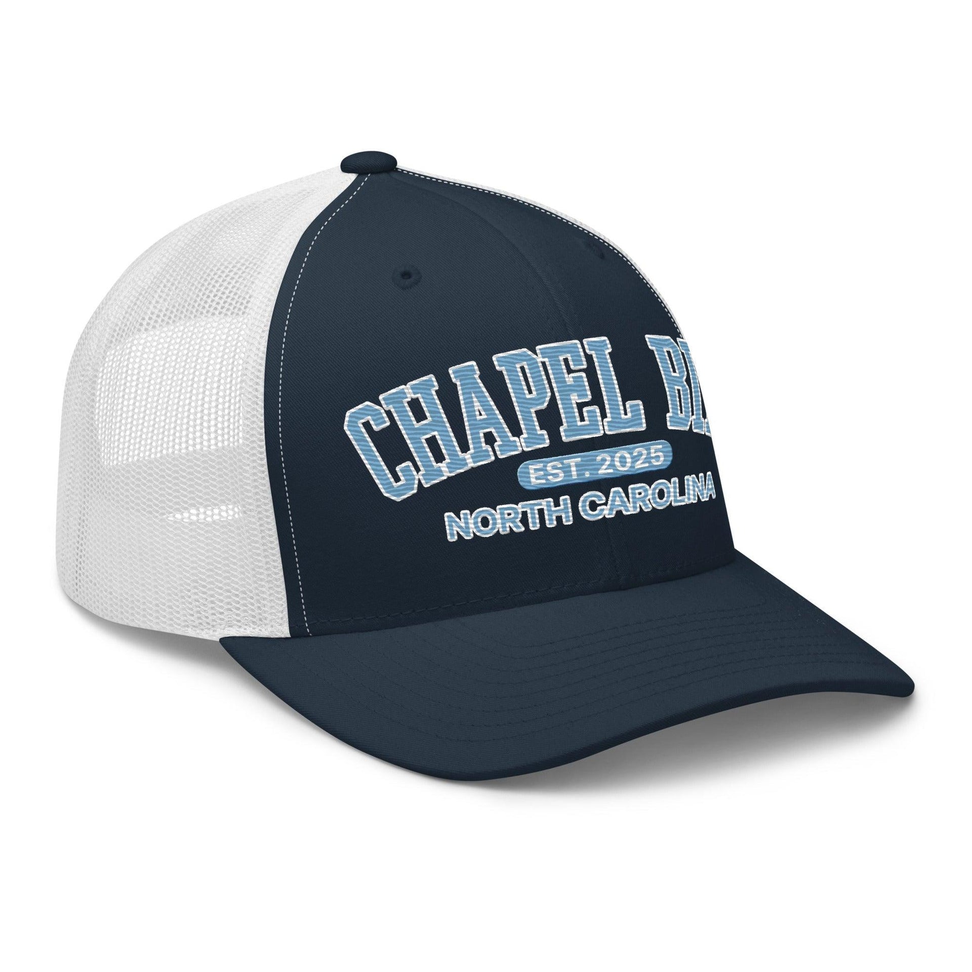 Chapel Bill Belichick UNC Coach Embroidered Mesh Trucker Hat Capital Crowns College Trucker Hats