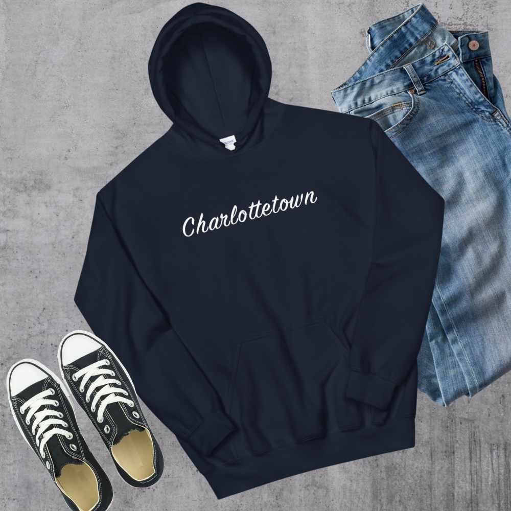 Charlottetown Hoodie Navy Canadian City Apparel