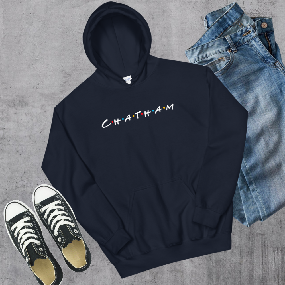 Chatham Friends Hoodie Navy Canadian City Apparel