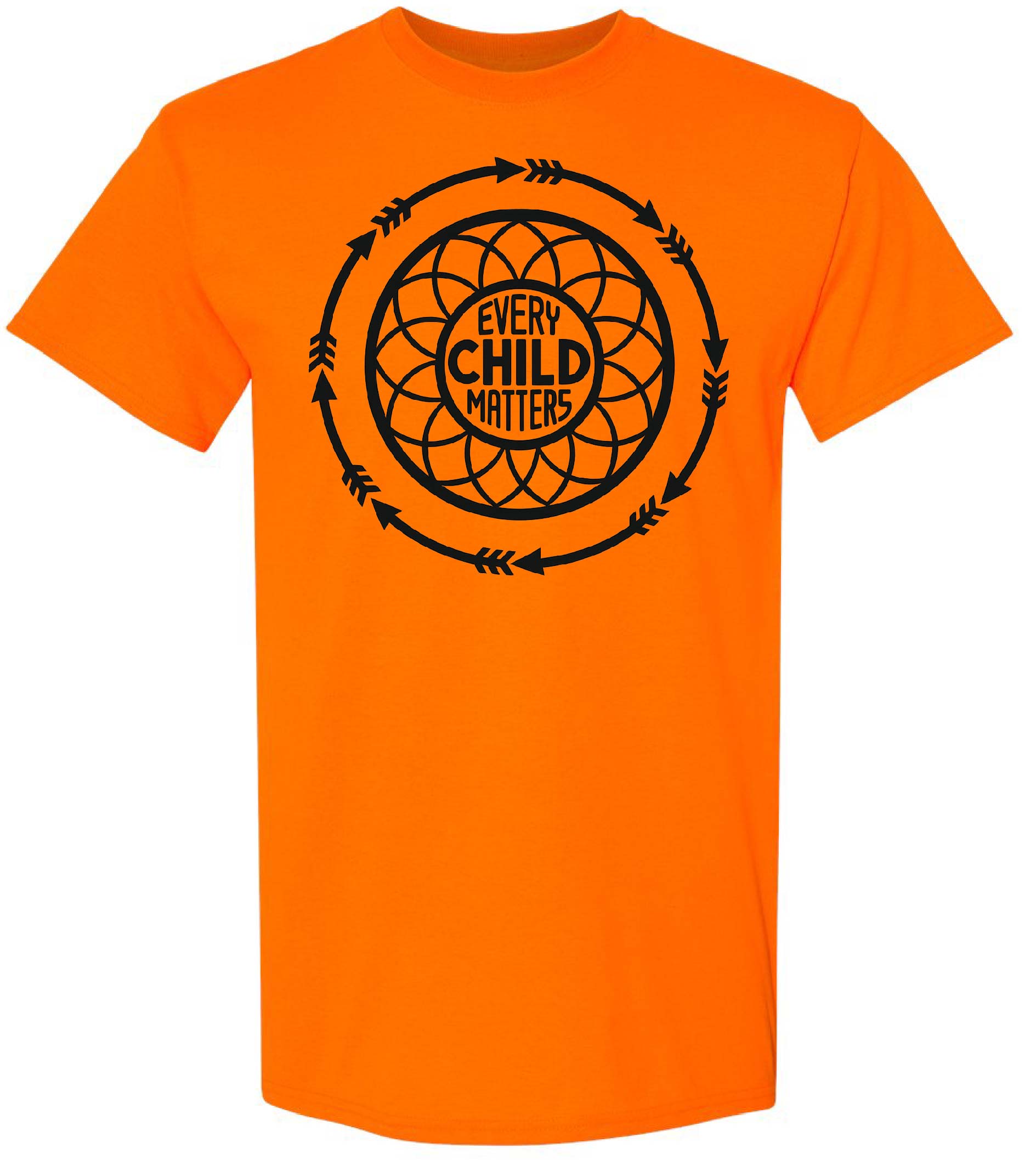 Circle of Arrows Tee – Every Child Matters Adult Cotton every child matters Healing & Remembrance Indigenous Awareness Mens & Unisex National Day for Truth & Reconciliation orange shirt day Phyllis Webstad Solidarity Tops Truth and Reconciliation