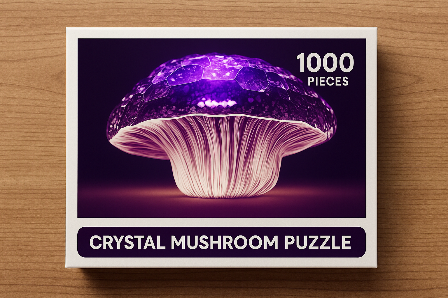 🔮 Crystal Mushroom Puzzle – 1000 Pieces, 20x30" Mushroom Mushrooms Puzzle