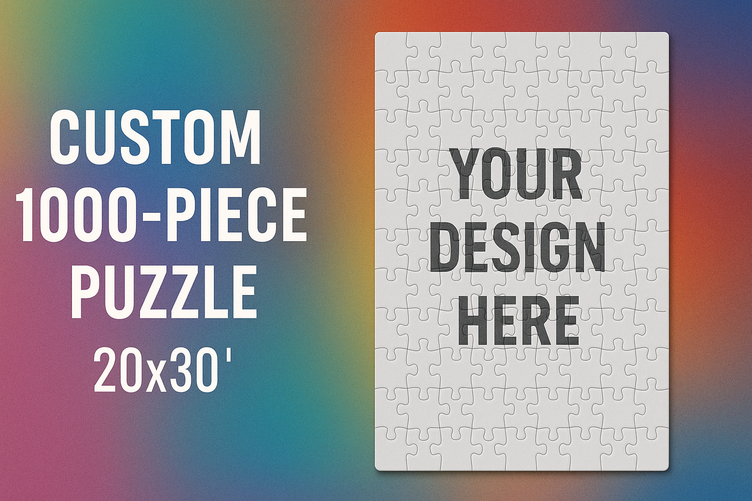 š§© Custom 1000-Piece Puzzle ā 20x30" Design-Only Edition Custom Puzzle