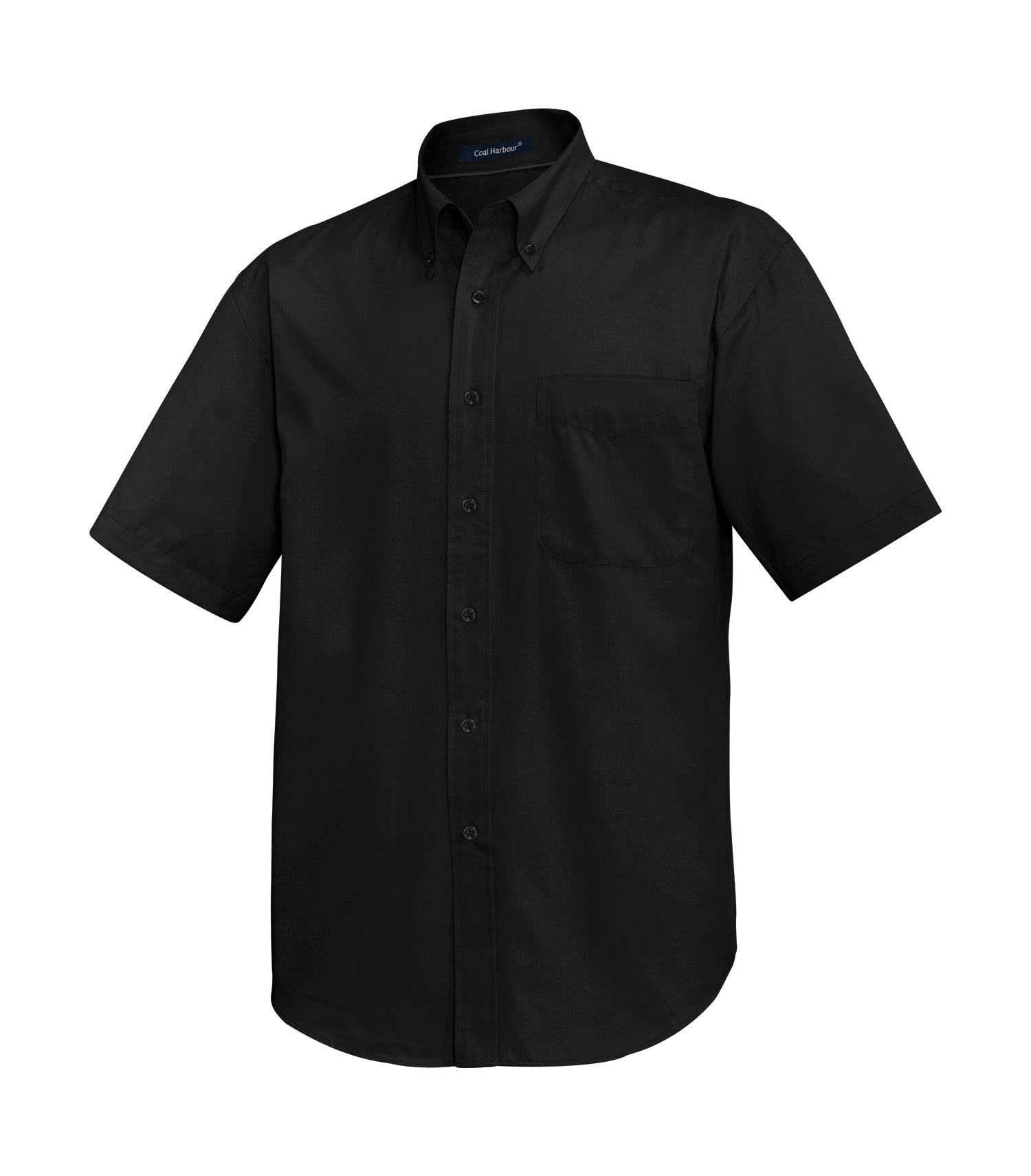 CoalHarbour - DISCONTINUED COAL HARBOUR® EASY CARE BLEND SHORT SLEEVE WOVEN SHIRT. - D510 Black CoalHarbour D510
