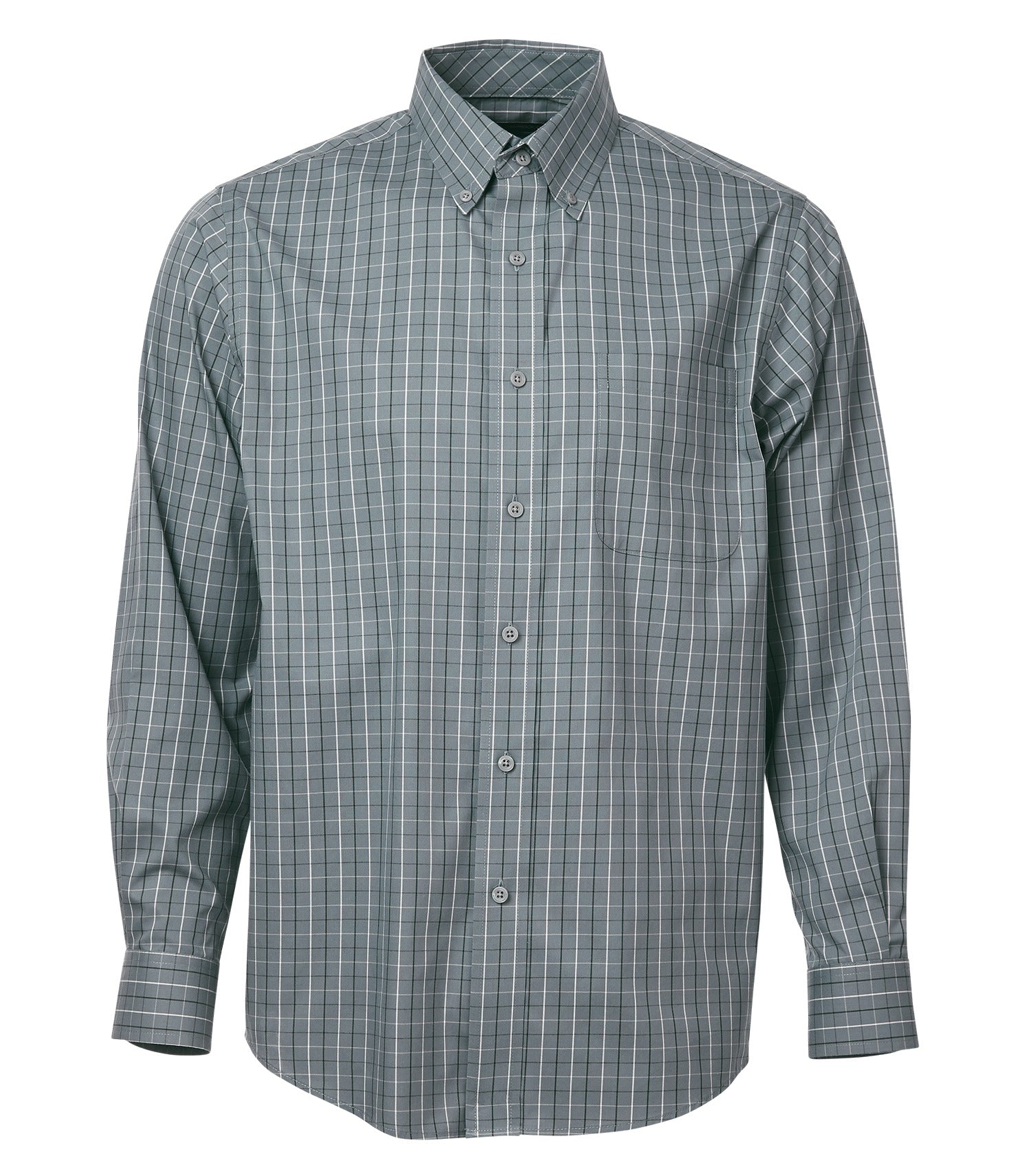 CoalHarbour - DISCONTINUED COAL HARBOUR® TATTERSALL CHECK WOVEN SHIRT. - D6005 Grey White CoalHarbour D6005