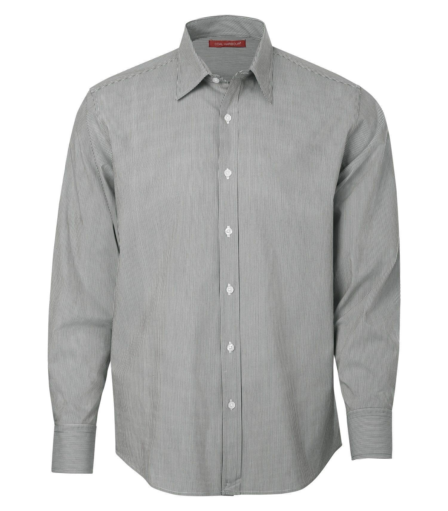 CoalHarbour - COAL HARBOUR® MINI STRIPE STRETCH WOVEN SHIRT. - D6006 Black CoalHarbour D6006