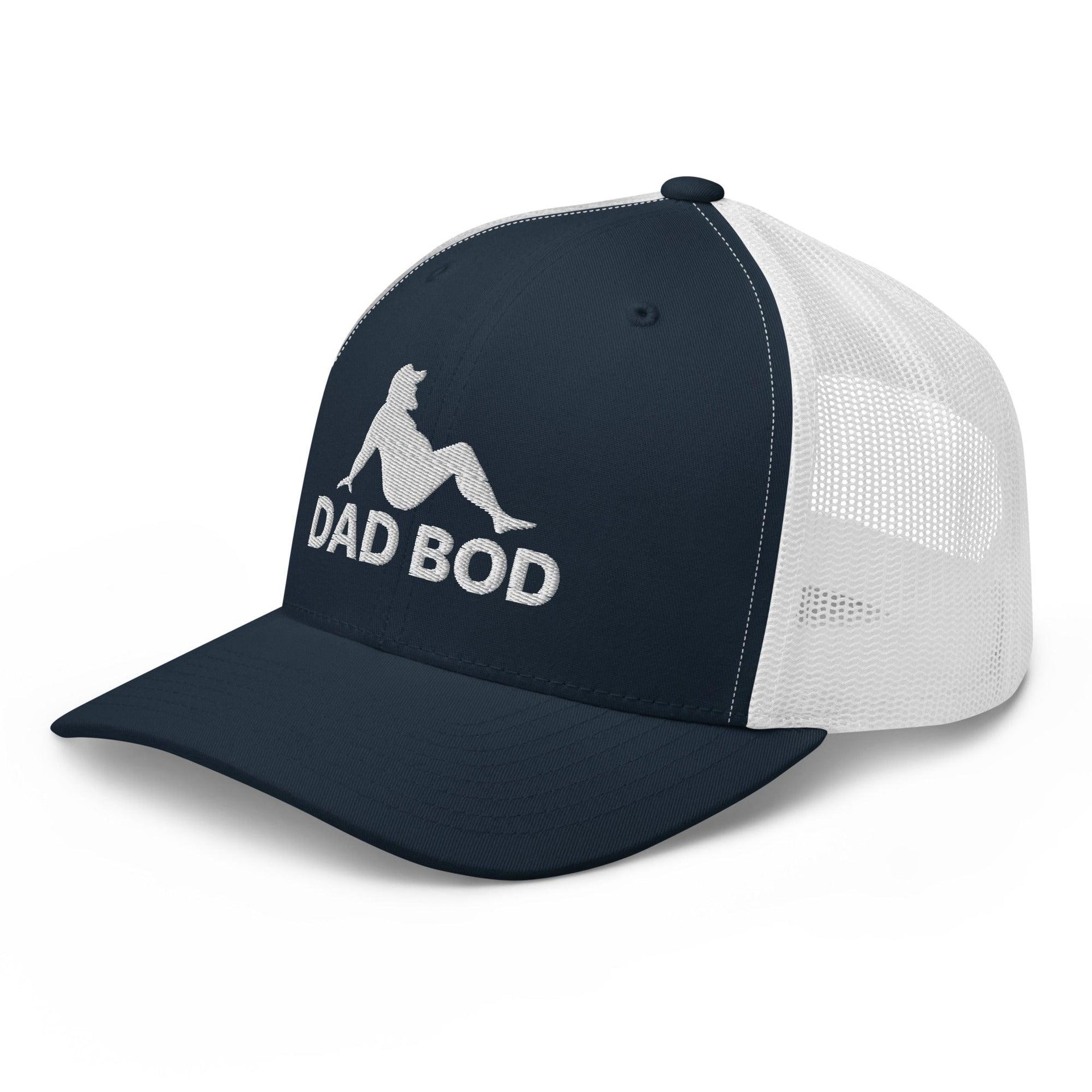 Dad Bod Mud Flap Silhouette Embroidered Mesh Trucker Hat Capital Crowns Dad Hats Funny Trucker Hats